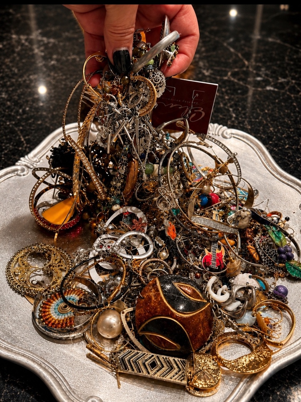 2.5 LB Unsearched Earring Jewelry Lot Singles Matched Pairs Vintage Mod Reseller
